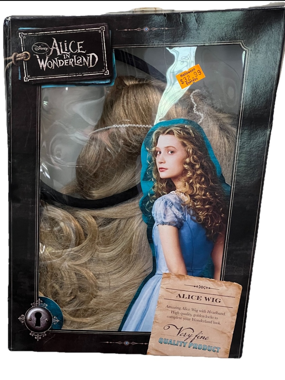 Alice In Wonderland Women’s Alice Wig With Headband Deluxe Cosplay Halloween NEW